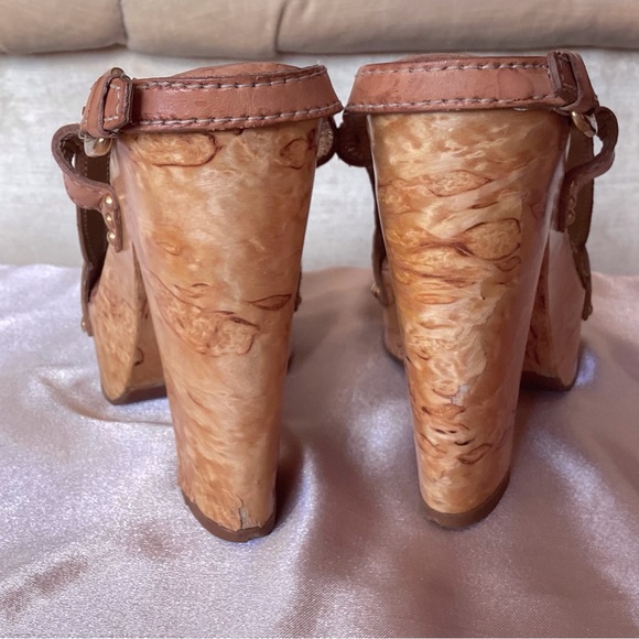 Prada BOHO Chunky Heel Platform Sandals 6.5 - Picture 2 of 7